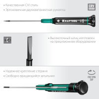 Набор отверток для точных работ 12 шт., KRAFTOOL Precision 12 25689