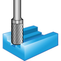 Борфреза твердосплавная форма B (10x20 мм; хвостовик 6 мм) NORGAU 077110600