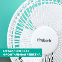 Настольный вентилятор Timberk 6", белый T-DF601