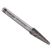 Борфреза твердосплавная форма L (8x25.4 мм; хвостовик 6 мм) NORGAU 077140080