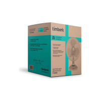 Настольный вентилятор Timberk 9", белый T-DF901