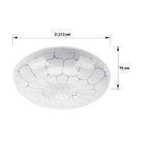 Потолочный светодиодный светильник ЭРА Классик без ДУ SPB-6-12-4K Pautina 12Вт 4000K, Б0054065