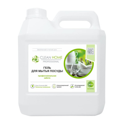 Универсальный гель для мытья посуды CLEAN HOME канистра 3 л 409_3