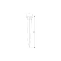 Колышек для установки в грунт Elektrostandard 35145 S черный a057923