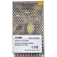 Блок питания Amatek AP-S12/200 12В/20А 7000611