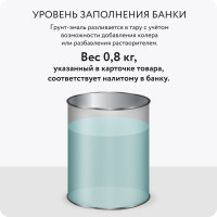 Быстросохнущая грунт-эмаль по металлу Elcon 3 в 1 по ржавчине, матовая, желтая, 0.8 кг 00-00462301
