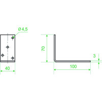 Балочный уголок РК ГРУП 100x70x40х3 РК000002565