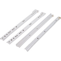 Роликовые направляющие Локри 350 мм, белые, 2 шт. EDS003-L 350 MM WHIT