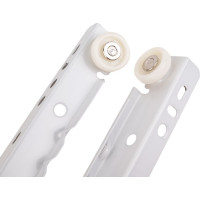 Роликовые направляющие Локри 350 мм, белые, 2 шт. EDS003-L 350 MM WHIT