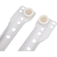 Роликовые направляющие Локри 350 мм, белые, 2 шт. EDS003-L 350 MM WHIT