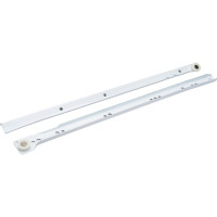 Роликовые направляющие Локри 400 мм, белые, 2 шт. EDS003-L 400 MM WHIT