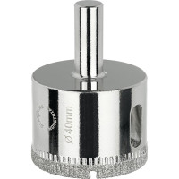 Коронка алмазная по керамике, плитке и стеклу 40 мм Diamond Industrial DIDCBC040
