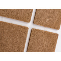 Фетровый самоклеящийся пункт Локри 40x40 мм, коричневый, 9 шт. 4414