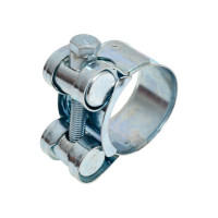 Силовой хомут Nord-Yada Д: 27-29 мм, Ш: 18 мм, Т: 0,6 мм, болт: М5х40, оцинкованная сталь 905986