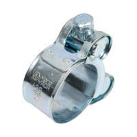 Силовой хомут Nord-Yada Д: 27-29 мм, Ш: 18 мм, Т: 0,6 мм, болт: М5х40, оцинкованная сталь 905986