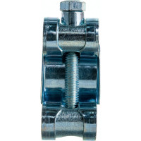 Силовой хомут Nord-Yada Д: 23-25 мм, Ш: 18 мм, Т: 0,6 мм, болт: М5х40, оцинкованная сталь 905984