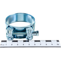 Силовой хомут Nord-Yada Д: 52-55 мм, Ш: 22 мм, Т: 1,2 мм, болт: М6х55, оцинкованная сталь 905994