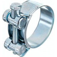 Силовой хомут Nord-Yada Д: 40-43 мм, Ш: 20 мм, Т: 0,8 мм, болт: М6х50, оцинкованная сталь 905990