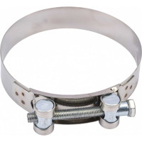 Силовой хомут Nord-Yada Д: 104-112 мм, Ш: 24 мм, Т: 0,8 мм, болт: М8х80, нерж. сталь 902896