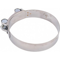 Силовой хомут Nord-Yada Д: 104-112 мм, Ш: 24 мм, Т: 0,8 мм, болт: М8х80, нерж. сталь 902896