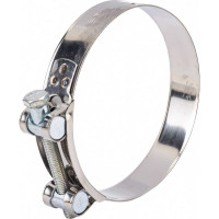 Силовой хомут Nord-Yada Д: 104-112 мм, Ш: 24 мм, Т: 0,8 мм, болт: М8х80, нерж. сталь 902896