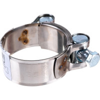 Силовой хомут Nord-Yada Д: 40-43 мм, Ш: 20 мм, Т: 0,6 мм, болт: М6х50, нерж. сталь 902881