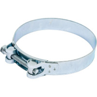 Силовой хомут Nord-Yada Д: 122-130 мм, Ш: 24 мм, Т: 1,5 мм, болт: М8х75, оцинкованная сталь 906007