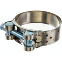 Силовой хомут Nord-Yada Д: 60-63 мм, Ш: 22 мм, Т: 0,6 мм, болт: М6х60, нерж. сталь 902887