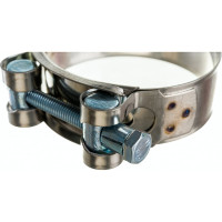 Силовой хомут Nord-Yada Д: 60-63 мм, Ш: 22 мм, Т: 0,6 мм, болт: М6х60, нерж. сталь 902887