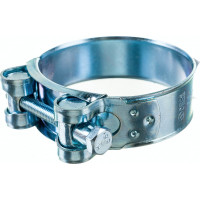 Силовой хомут Nord-Yada Д: 60-63 мм, Ш: 22 мм, Т: 1,2 мм, болт: М6х55, оцинкованная сталь 905996
