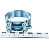 Силовой хомут Nord-Yada Д: 60-63 мм, Ш: 22 мм, Т: 1,2 мм, болт: М6х55, оцинкованная сталь 905996