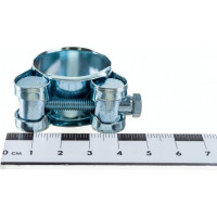 Силовой хомут Nord-Yada Д: 26-28 мм, Ш: 18 мм, Т: 0,6 мм, болт: М5х40, оцинкованная сталь 905985