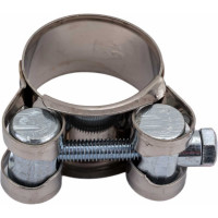 Силовой хомут Nord-Yada Д: 26-28 мм, Ш: 18 мм, Т: 0,6 мм, болт: М5х40, нерж. сталь 903116
