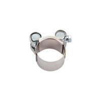 Силовой хомут Nord-Yada Д: 26-28 мм, Ш: 18 мм, Т: 0,6 мм, болт: М5х40, нерж. сталь 903116