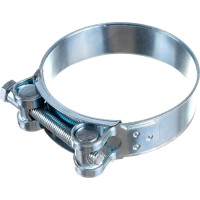 Силовой хомут Nord-Yada Д: 80-85 мм, Ш: 24 мм, Т: 1.5 мм, болт: М8х70, оцинкованная сталь 906001