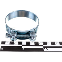 Силовой хомут Nord-Yada Д: 80-85 мм, Ш: 24 мм, Т: 1.5 мм, болт: М8х70, оцинкованная сталь 906001