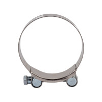 Силовой хомут Nord-Yada Д: 80-85 мм, Ш: 24 мм, Т: 0,8 мм, болт: М8х75, нерж. сталь 902892