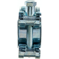 Силовой хомут Nord-Yada Д: 36-39 мм, Ш: 20 мм, Т: 0,8 мм, болт: М6х50, оцинкованная сталь 905989