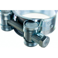 Силовой хомут Nord-Yada Д: 36-39 мм, Ш: 20 мм, Т: 0,8 мм, болт: М6х50, оцинкованная сталь 905989