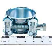 Силовой хомут Nord-Yada Д: 36-39 мм, Ш: 20 мм, Т: 0,8 мм, болт: М6х50, оцинкованная сталь 905989
