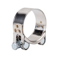 Силовой хомут Nord-Yada Д: 44-47 мм, Ш: 22 мм, Т: 0,6 мм, болт: М6х60, нерж. сталь 902883