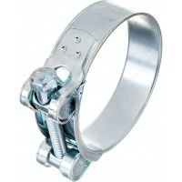 Силовой хомут Nord-Yada Д: 74-79 мм, Ш: 24 мм, Т: 1.5 мм, болт: М8х70, оцинкованная сталь 906000