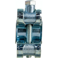 Силовой хомут Nord-Yada Д: 20-22 мм, Ш: 18 мм, Т: 0,6 мм, болт: М5х40, оцинкованная сталь 905983