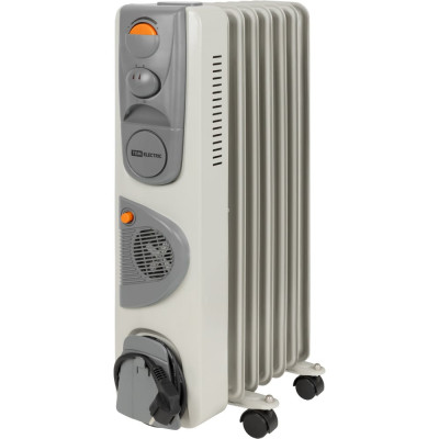 Масляный обогреватель TDM ELECTRIC белый, 1500 Вт, 7 сек, вент, регул. мощн. термостат SQ2501-0911