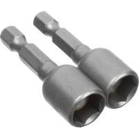 Биты с торцевыми головками (2 шт; 10х45 мм; сталь CrV; 1/4" Е) РемоКолор 33-3-838