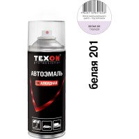 Автоэмаль 1К ремонтная белая 201 аэрозоль 520 мл TEXON ТХ651628 TX651628