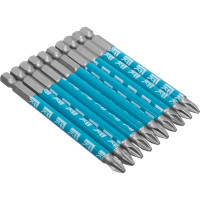 Биты профессиональные (10 шт; PH2x90 мм; сталь S2; 1/4" Е) РемоКолор 33-7-574