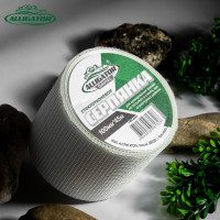 Строительная армирующая ГОСТ САМОКЛЕЯЩАЯСЯ СЕТКА GAVIAL (Серпянка для швов гипсокартона) 100мм45м 2011