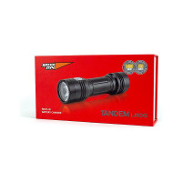 Поисковый фонарь ЯРКИЙ ЛУЧ L-4100 TANDEM 3xOsram P9 3400лм +SST20 700лм, 5000K,7 режимов, IPX7, аккумулятор 26650, встроенное ЗУ 4606400106456
