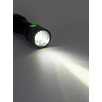 Поисковый фонарь ЯРКИЙ ЛУЧ L-4100 TANDEM 3xOsram P9 3400лм +SST20 700лм, 5000K,7 режимов, IPX7, аккумулятор 26650, встроенное ЗУ 4606400106456